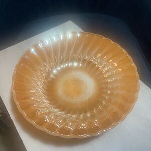 Elegant Amber Fire King Bowl